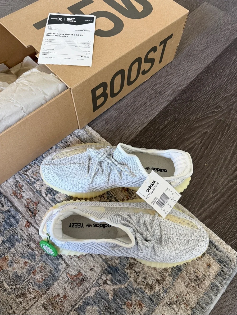 Adidas Yeezy Boost 350 V2 Static Reflective – Men’s Size 10.5 – Authentic
